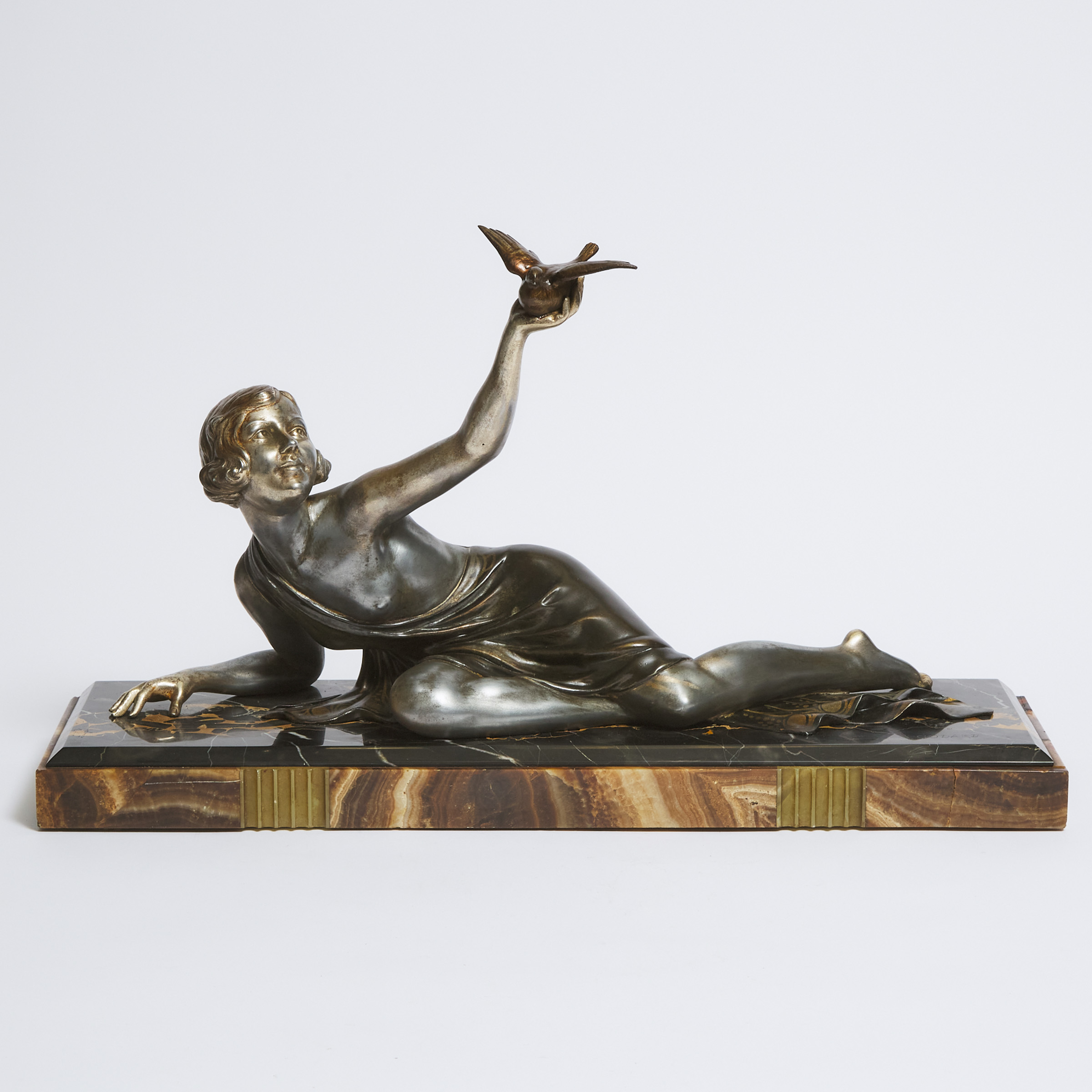 French Art Deco Figural Sculpture by Armand Godard, c.1930