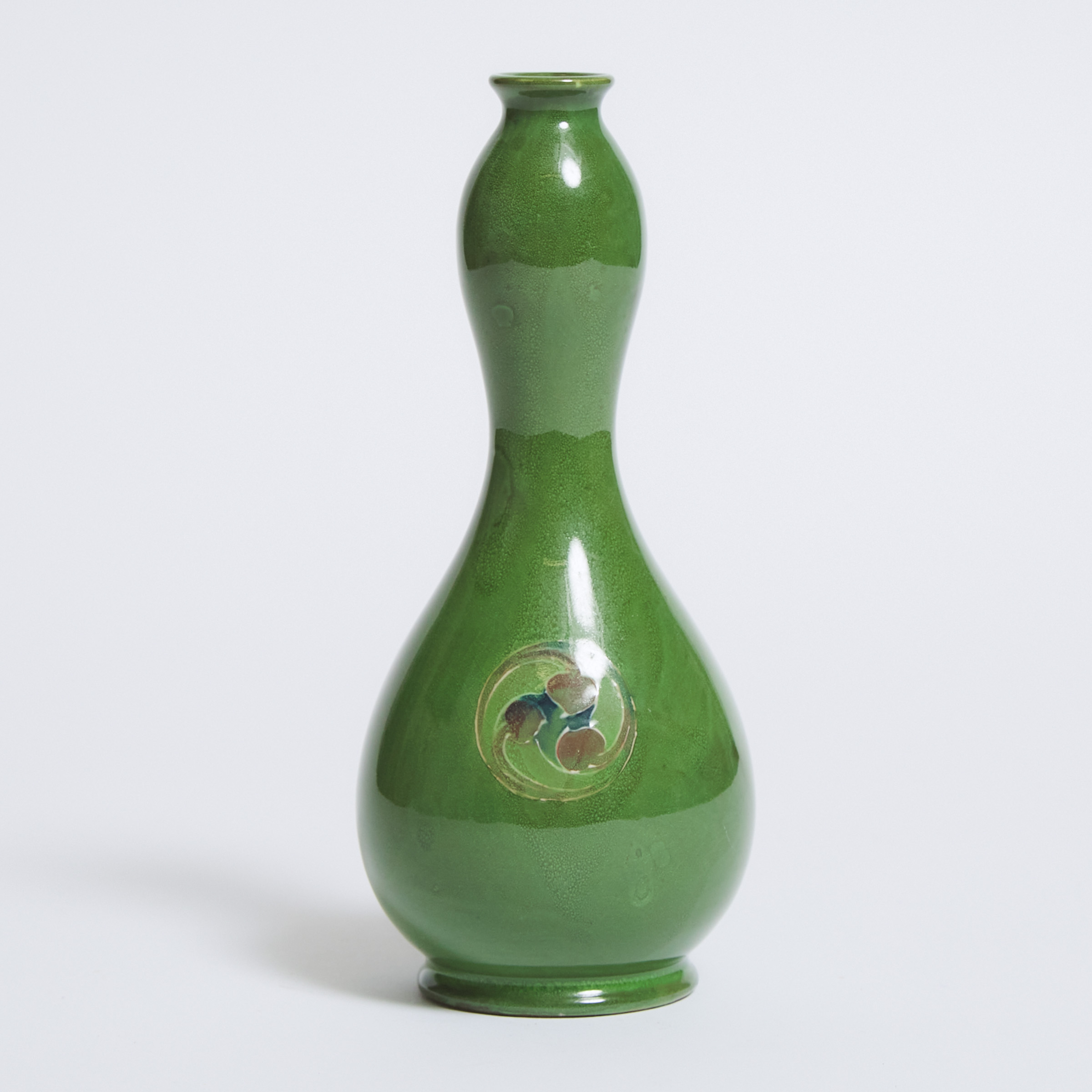Macintyre Moorcroft Green Flamminian Vase, dated 1914