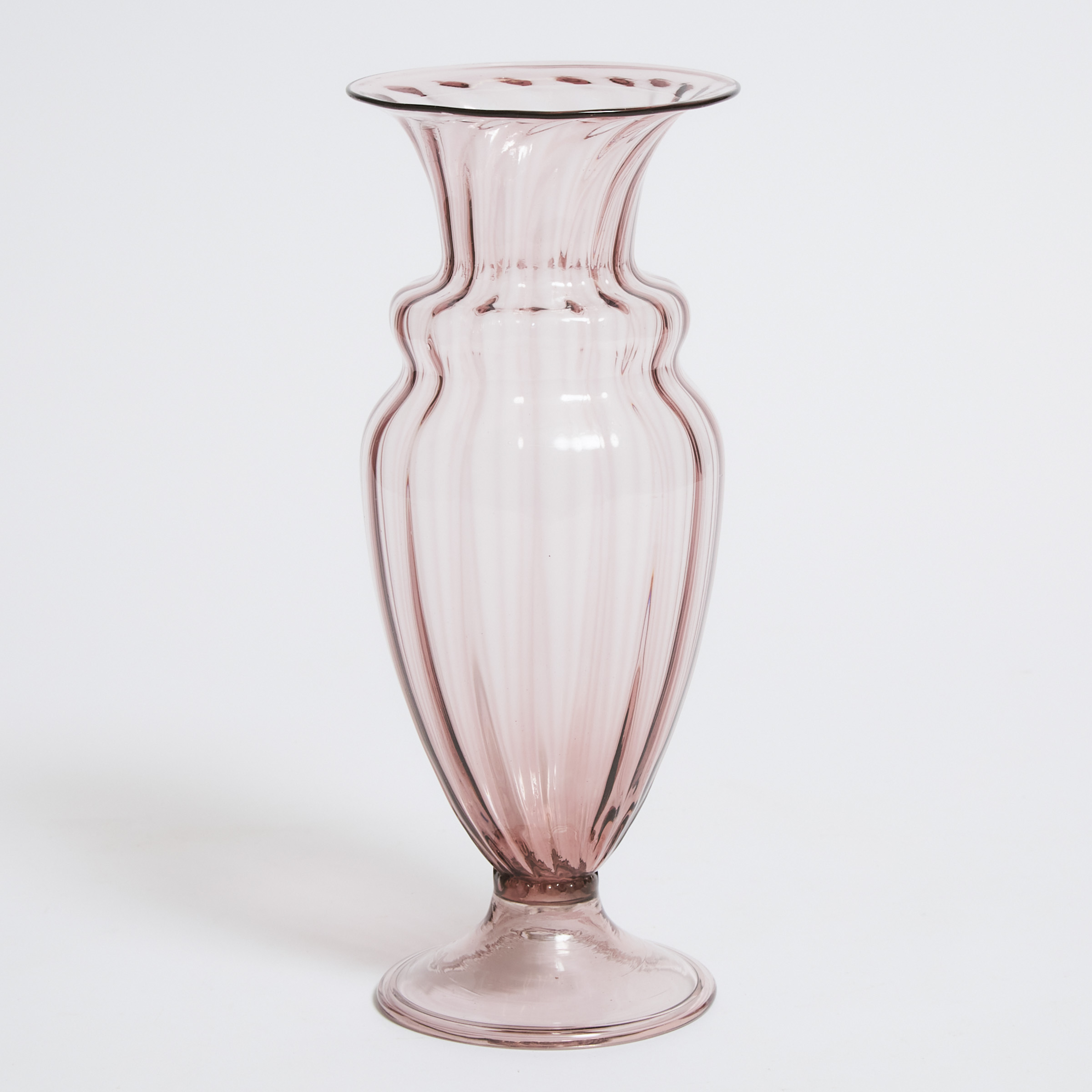 Murano Amethyst Glass Vase, possibly Vittorio Zecchin (1878-1947), 1930s