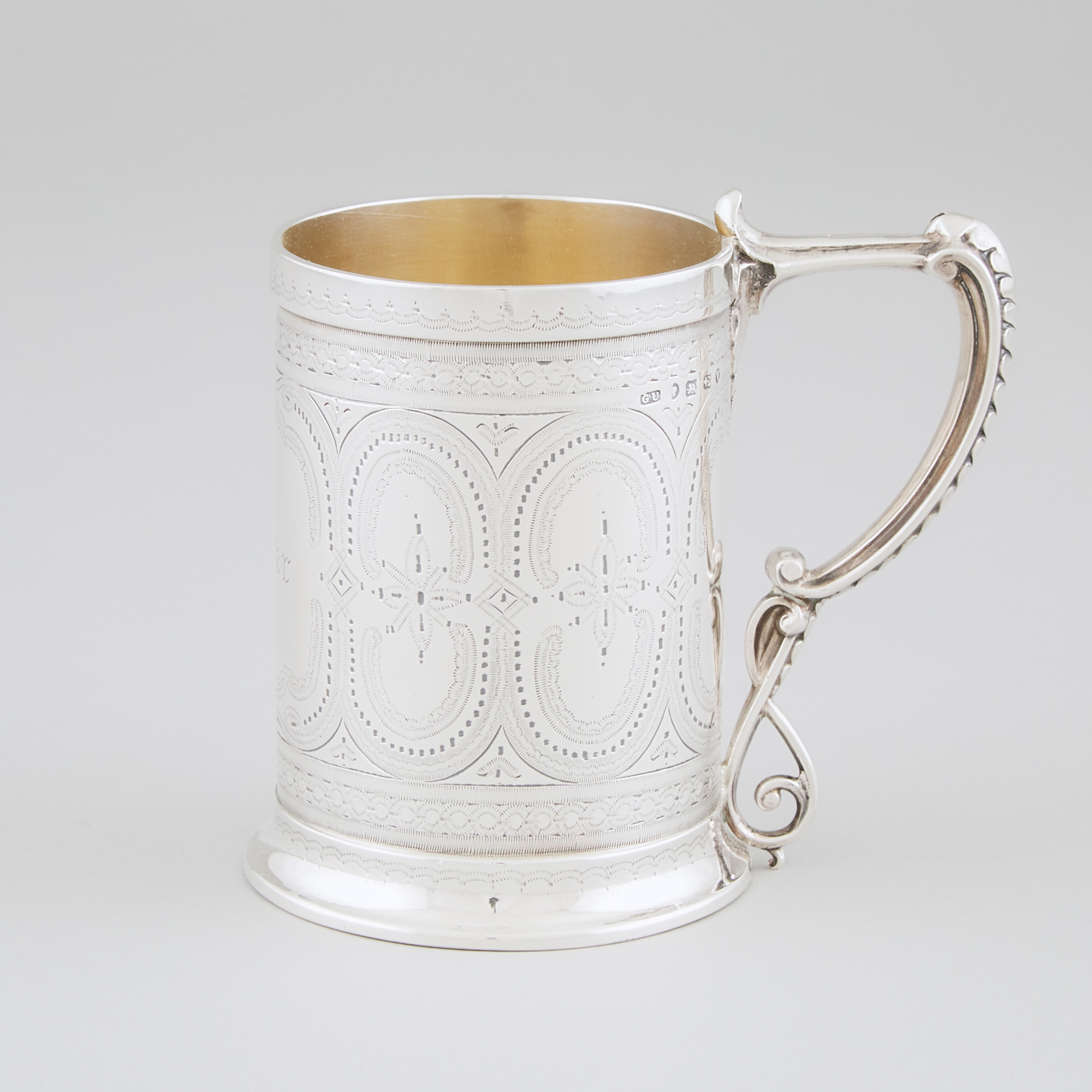 Victorian Silver Mug, George Unite, Birmingham, 1870