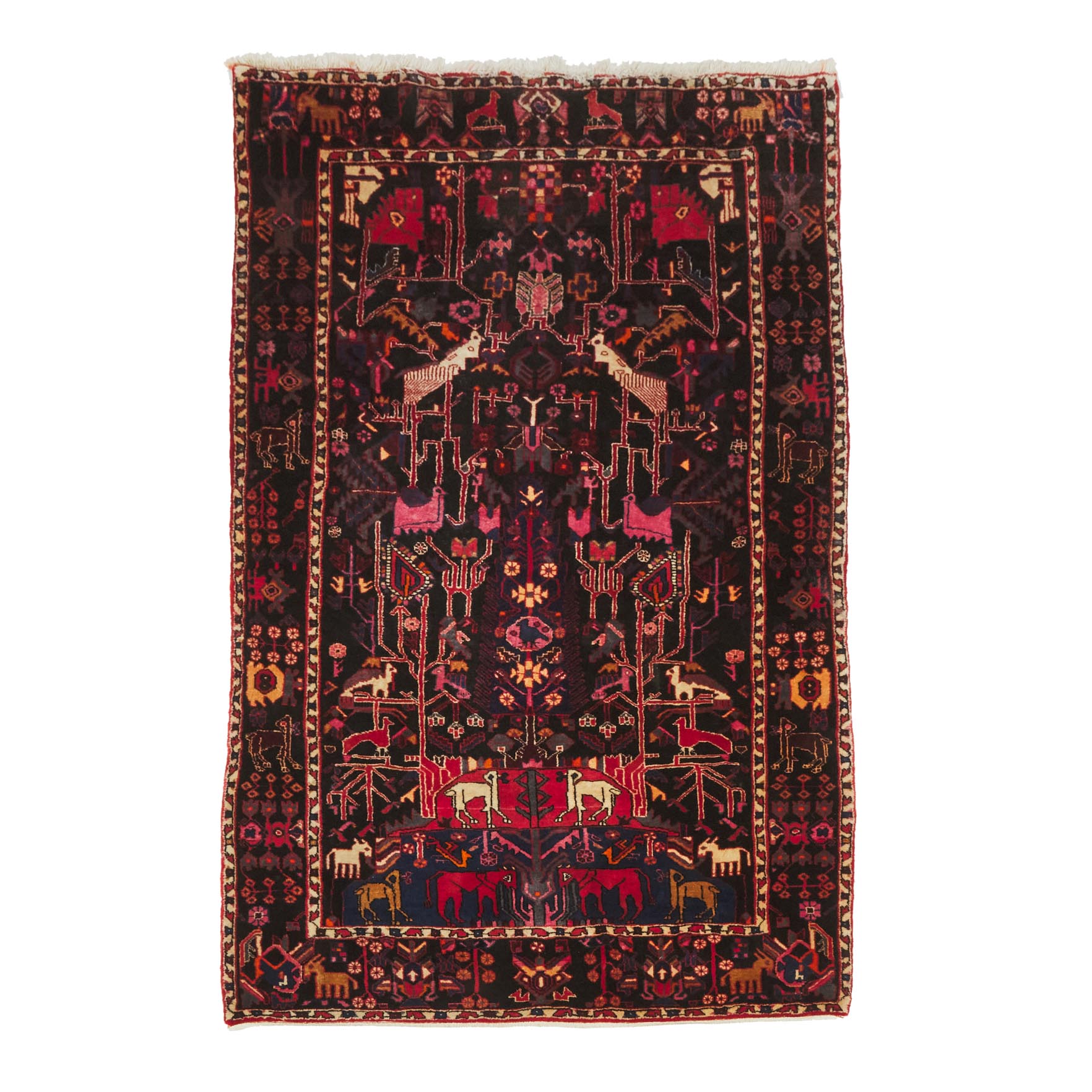 Malayer Pictorial Rug, Persian, c.1970/80