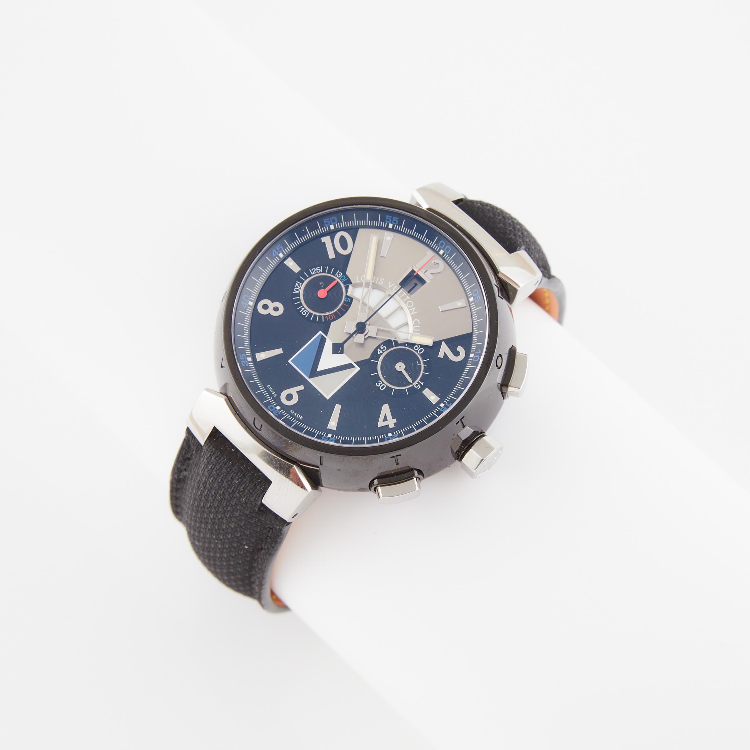Louis Vuitton Tambour Regatta Wristwatch, With Date And Chronograph