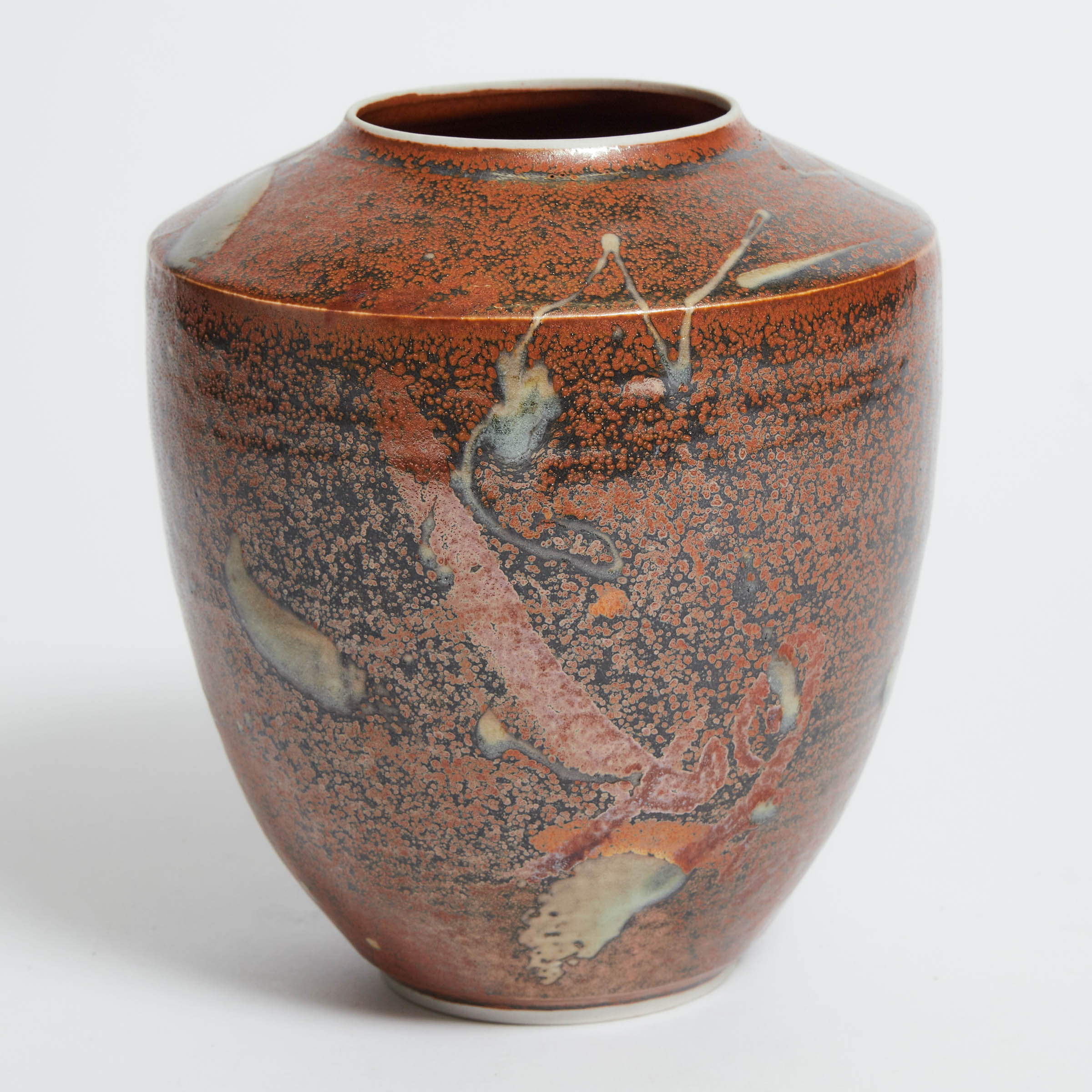 Kayo O'Young (Canadian, b.1950), Mottled Rust Glazed Vase, 1995