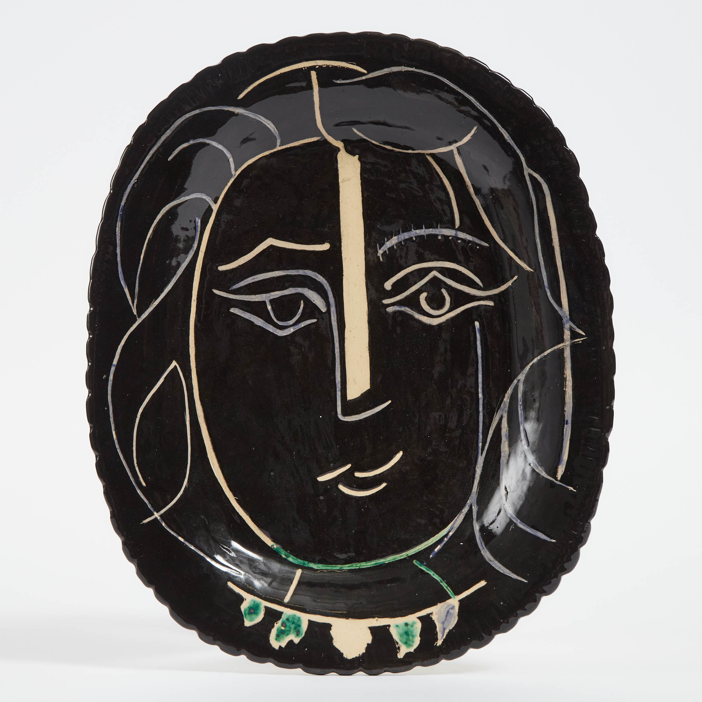 'Visage de Femme', Pablo Picasso (1881-1973), Ceramic Platter, c.1953