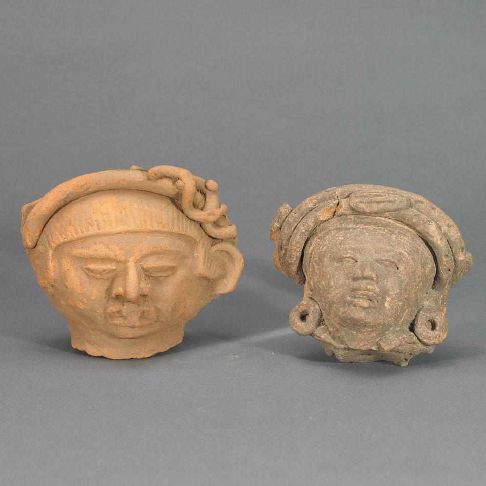 Two Pottery Head Fragments