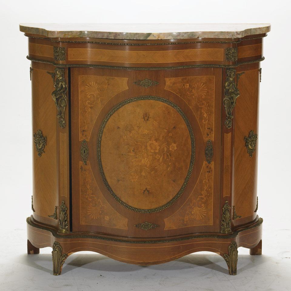 Inlaid and Gilt Metal Mounted  Cabinet 