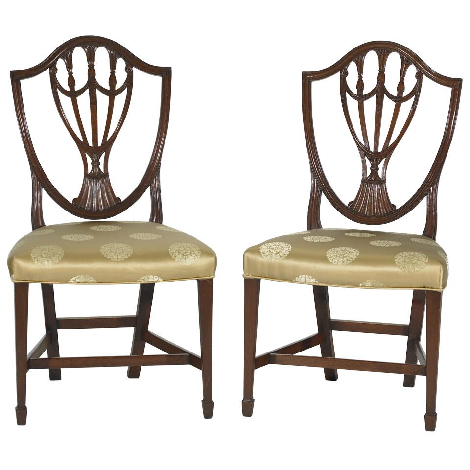 Set of Six Edwardian Mahogany Dining Chairs 