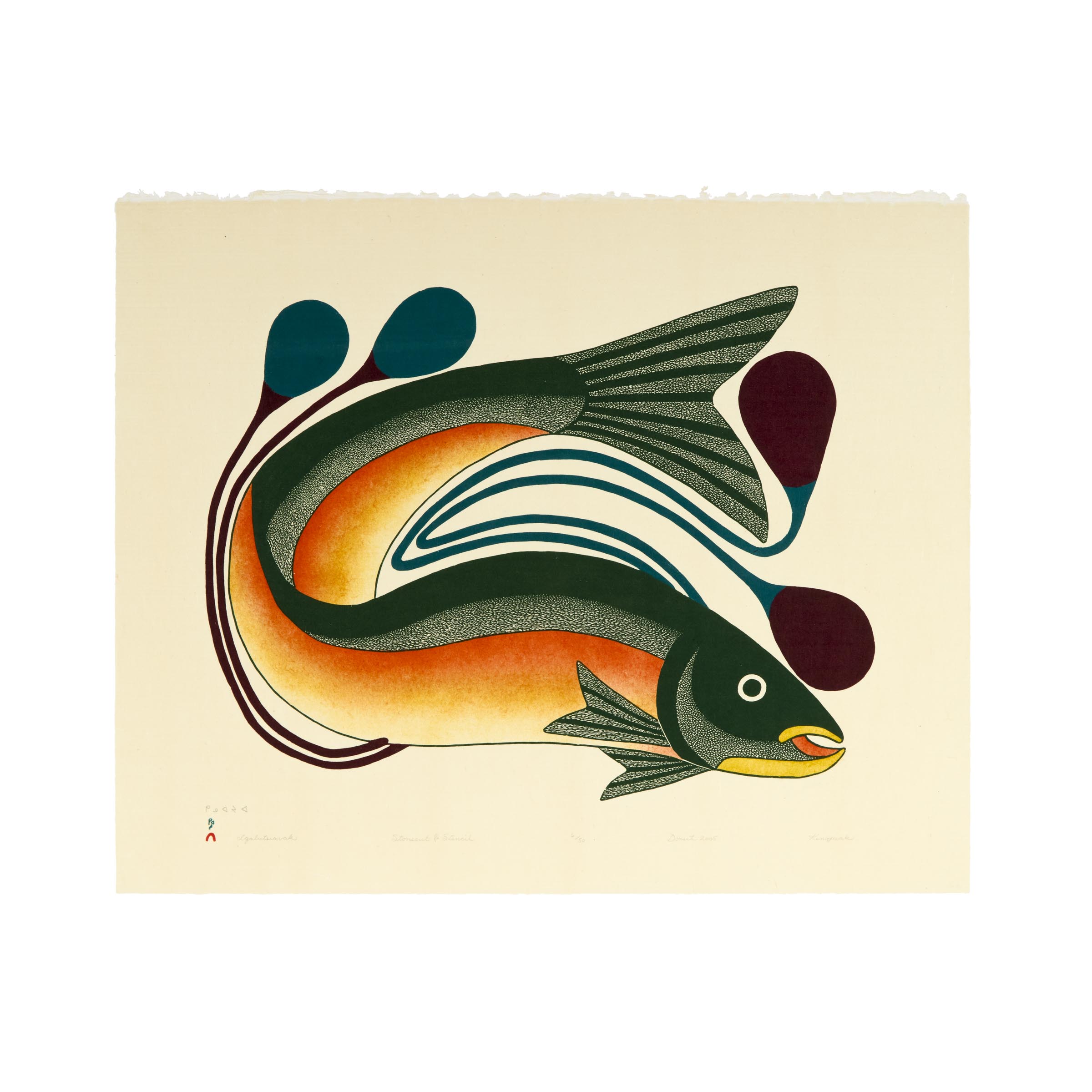 Kenojuak Ashevak ᑭᓄᐊᔪᐊ ᐊᓯᕙ, CC, RCA (1927-2013)