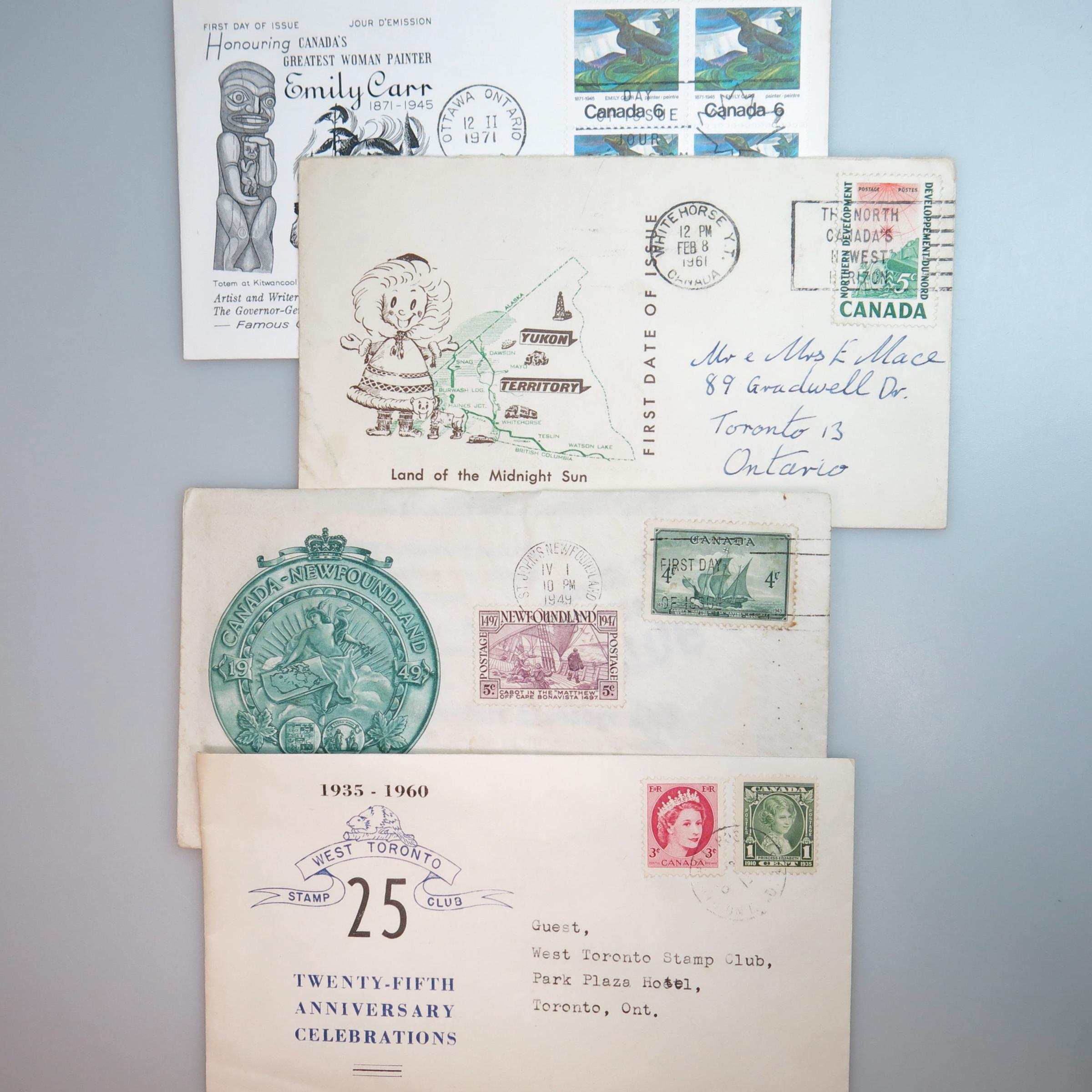 102 Various Canadian First Day Covers
