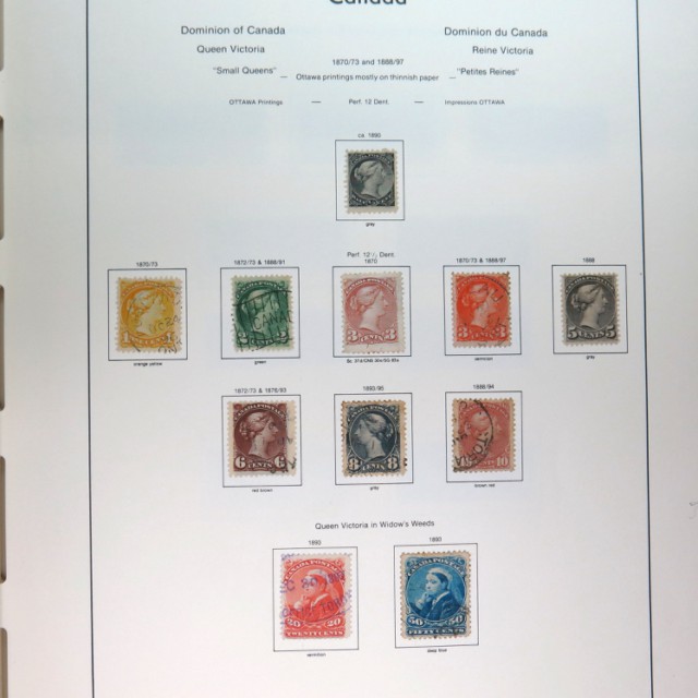 Fine Album Of Canadian Stamps