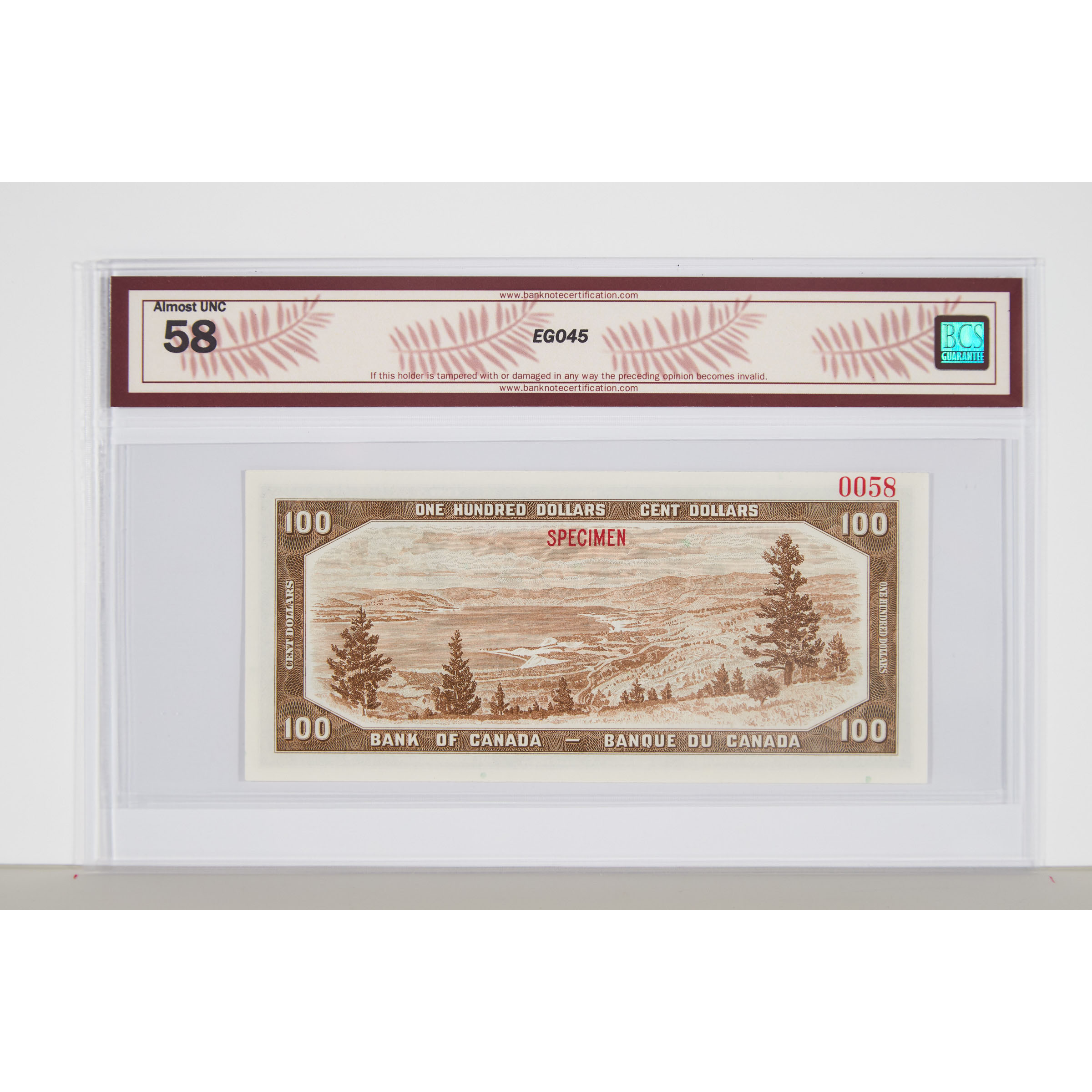 Set Of Eight Bank Of Canada 1954 Devil's Face Specimen Bank Notes