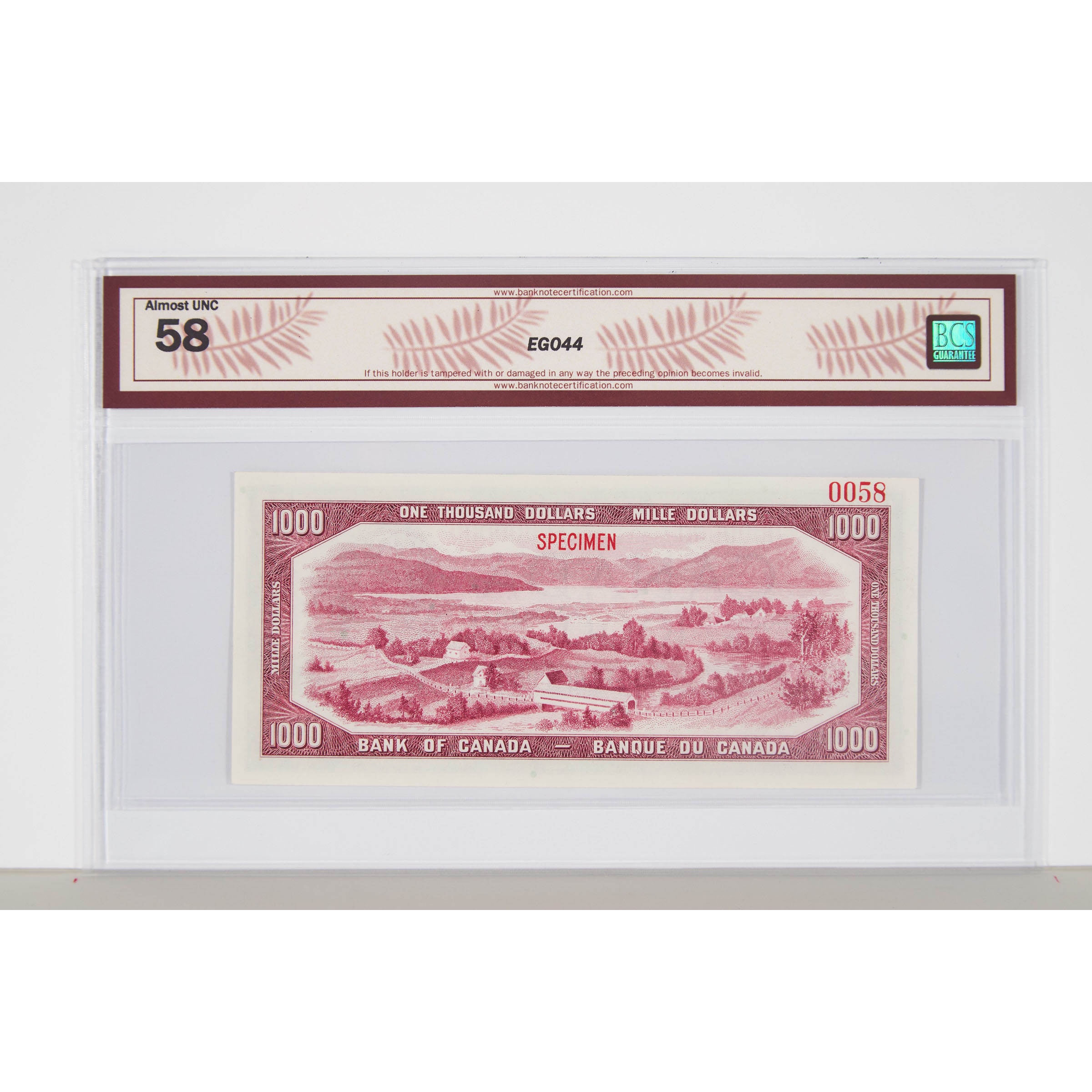 Set Of Eight Bank Of Canada 1954 Devil's Face Specimen Bank Notes