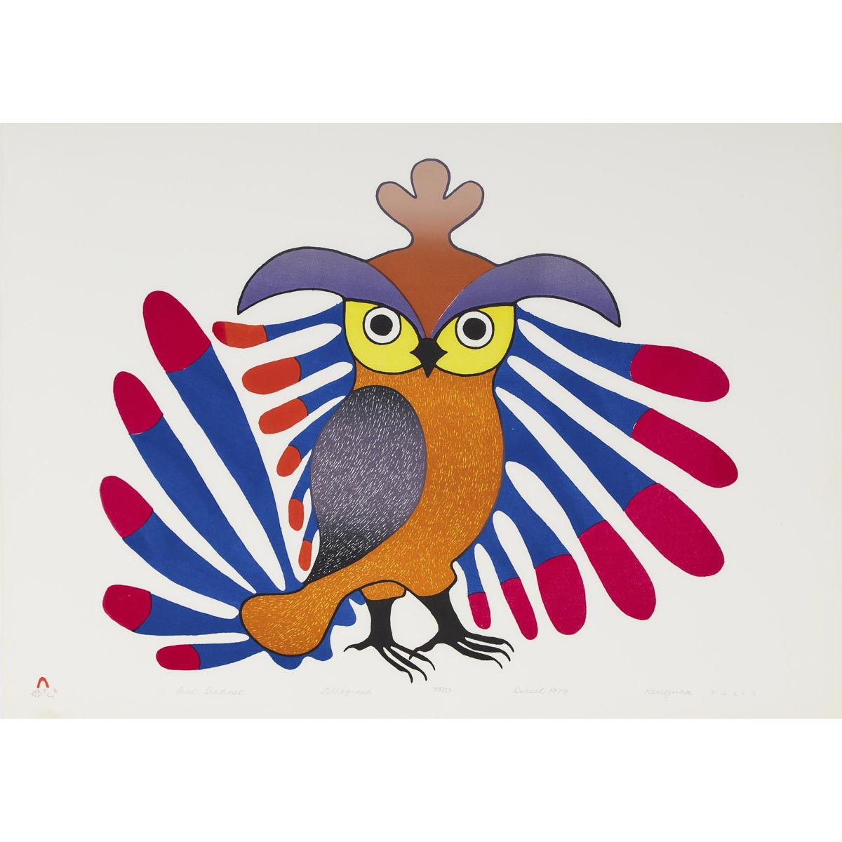 Kenojuak Ashevak ᑭᓄᐊᔭᐊ ᐊᓯᕗ, CC, RCA (1927-2013)