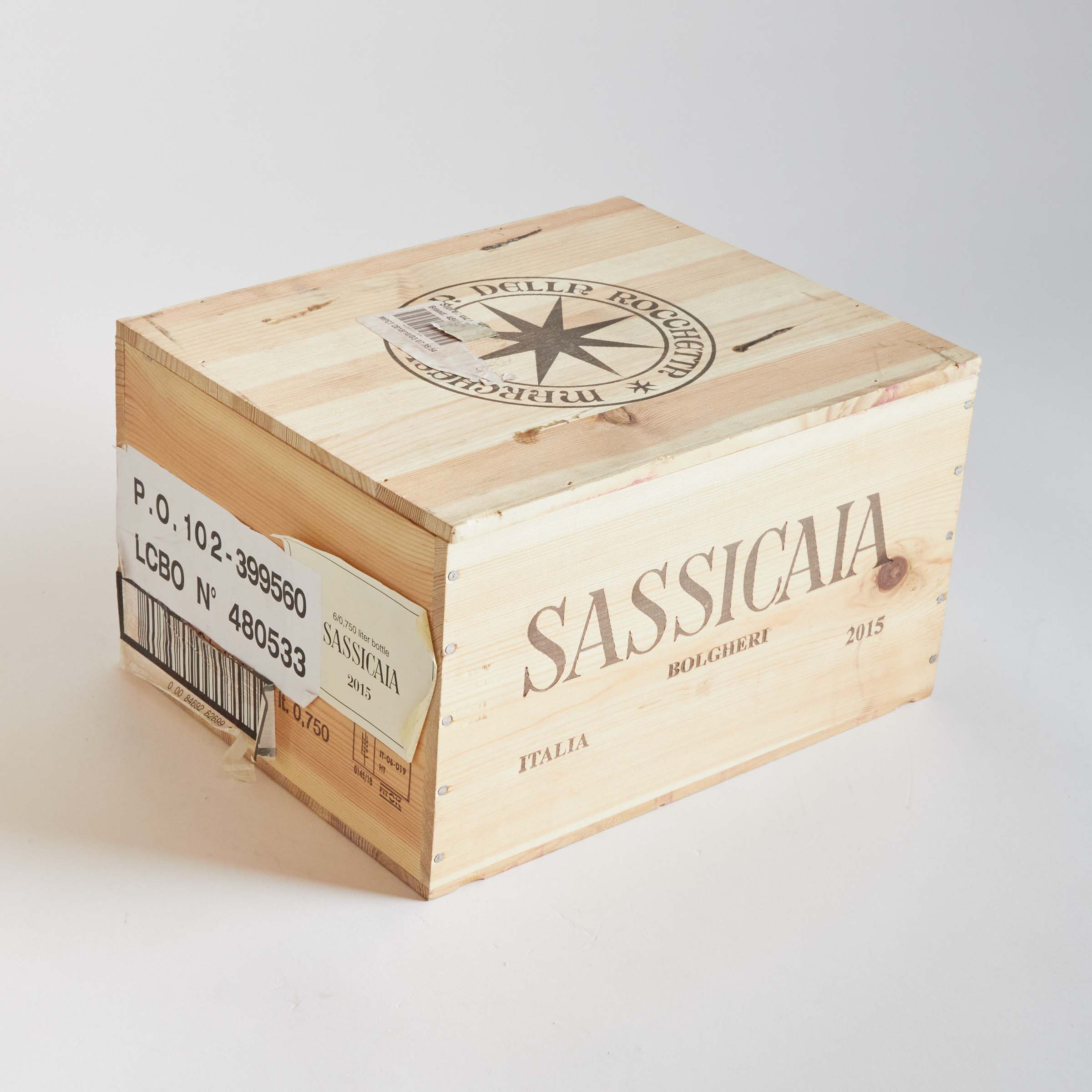 TENUTA SAN GUIDO SASSICAIA 2015 (6, OWC) WA 97