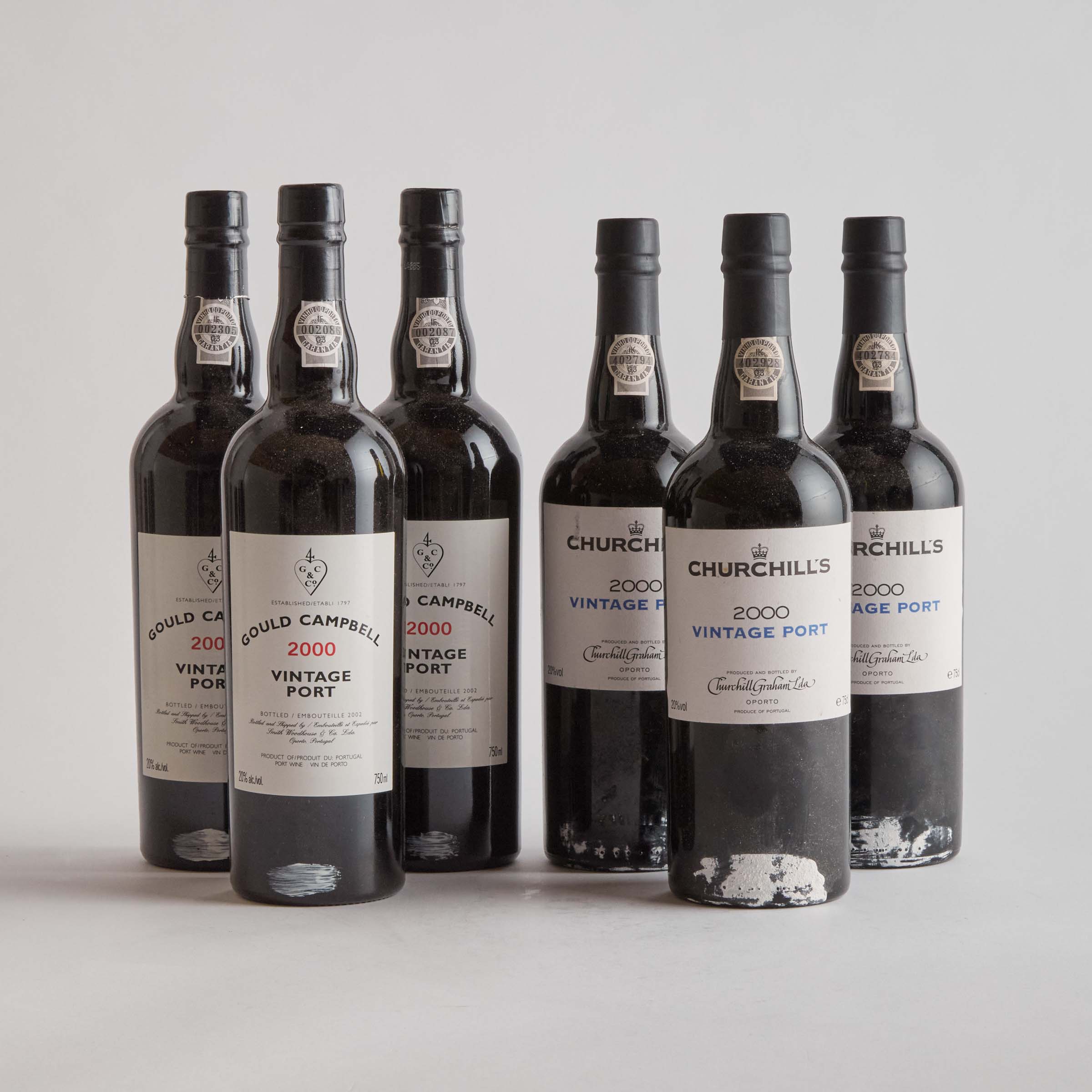 CHURCHILL'S PORTO VINTAGE 2000 (3)GOULD CAMPBELL PORTO VINTAGE 2000 (3)