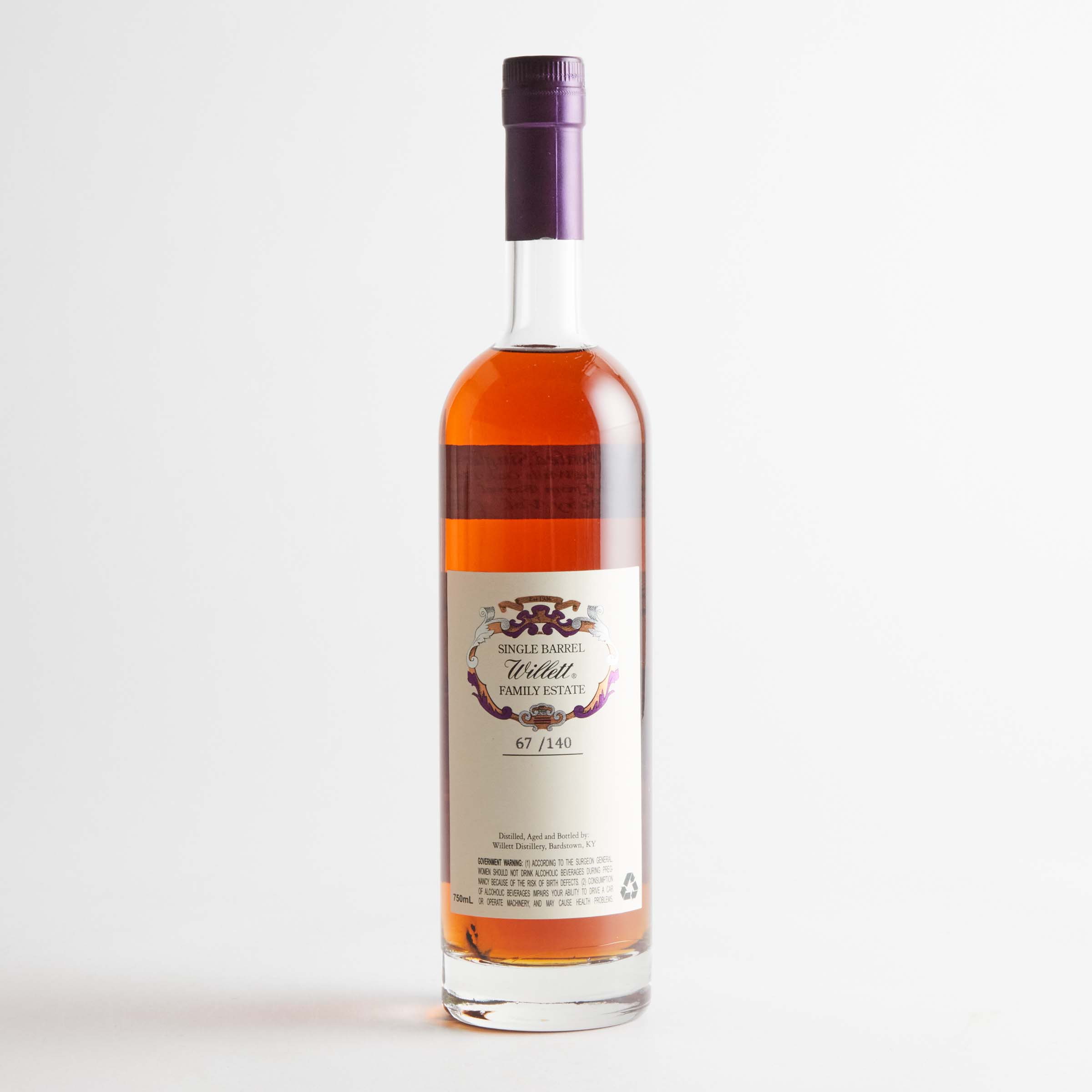 WILLET STRAIGHT KENTUCKY BOURBON WHISKEY 8 YEARS (ONE 750 ML)