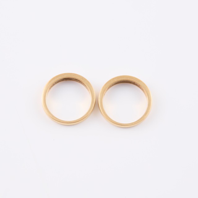 Two 18k Yellow Gold Bands