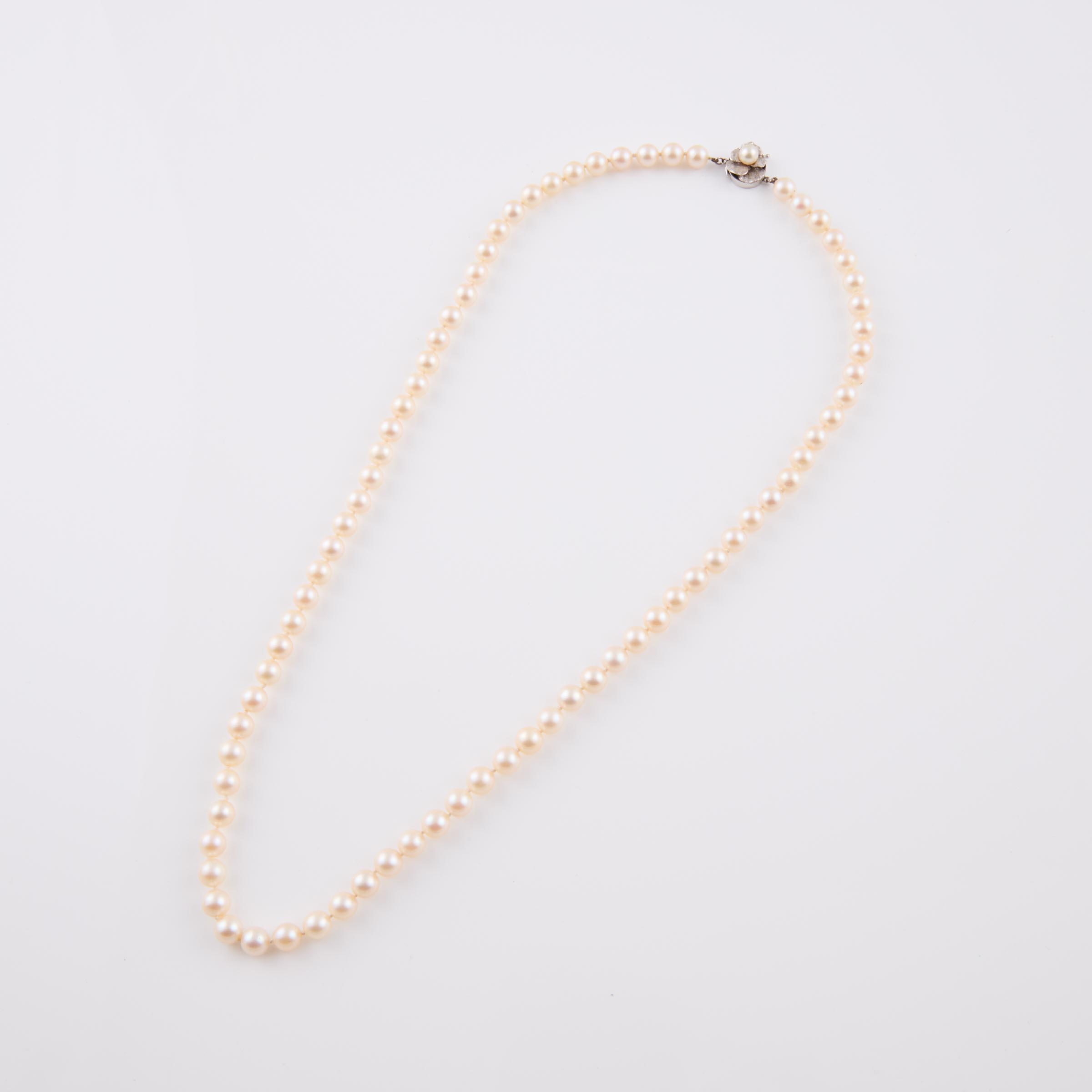 Birks Single-Strand Cultured Pearl Necklace