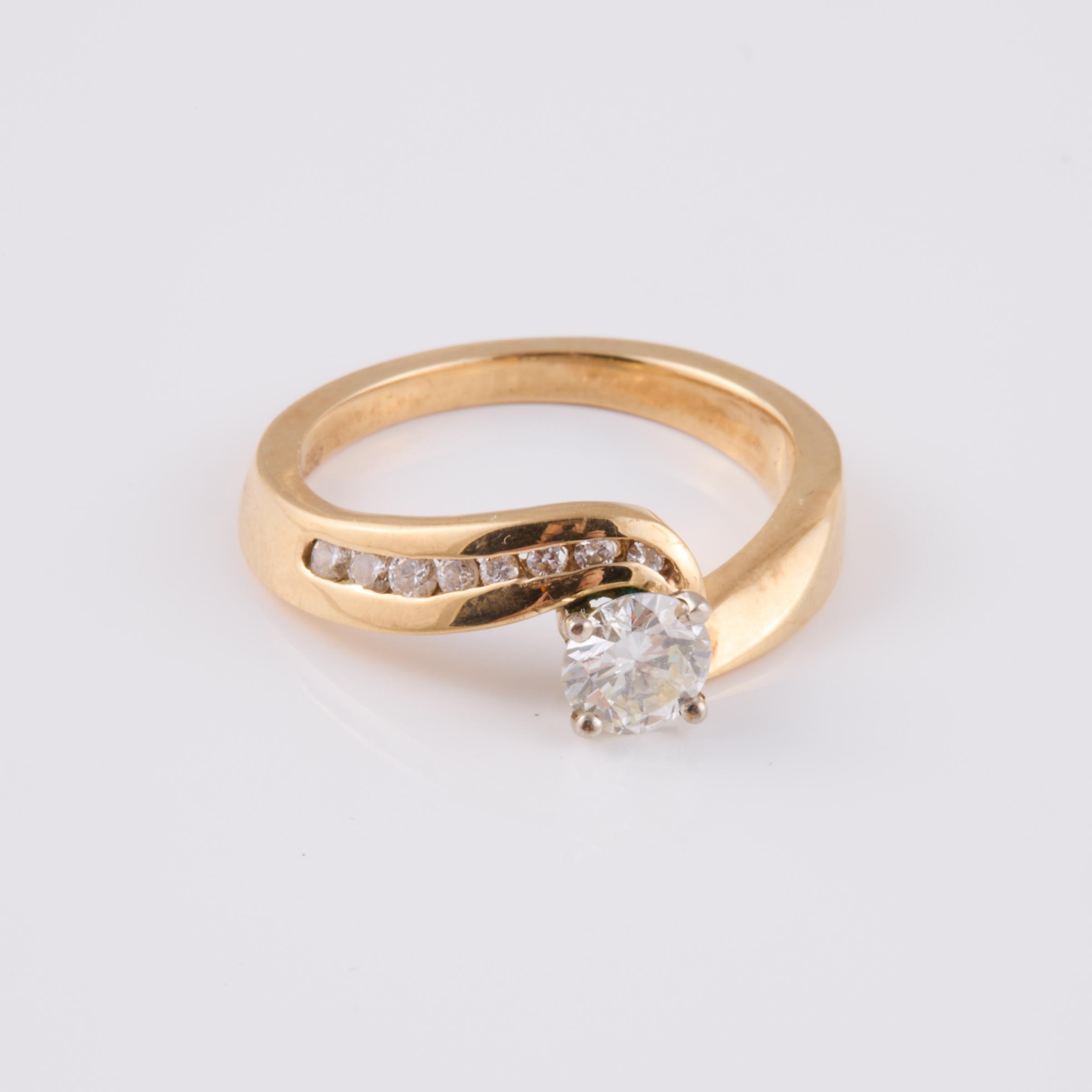 Fortunes 14k Yellow And White Gold Ring
