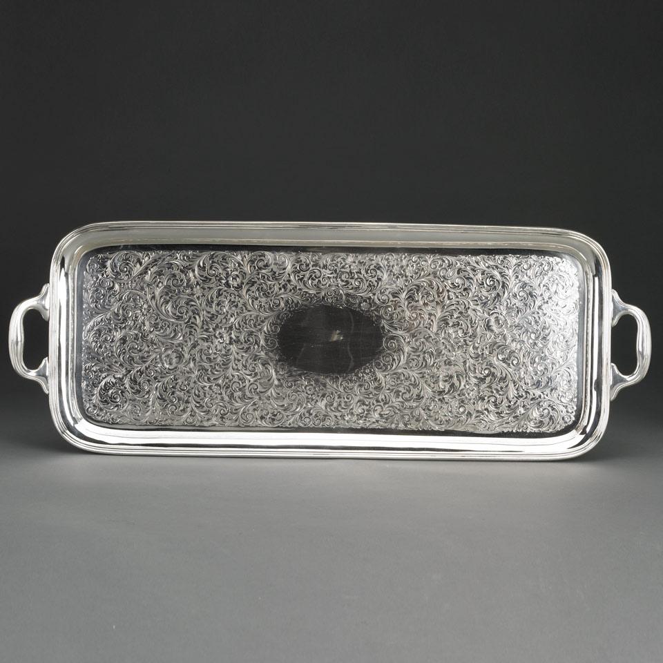 Canadian Silver Two-Handled Serving Tray, Henry Birks & Sons, Montreal, 1929
