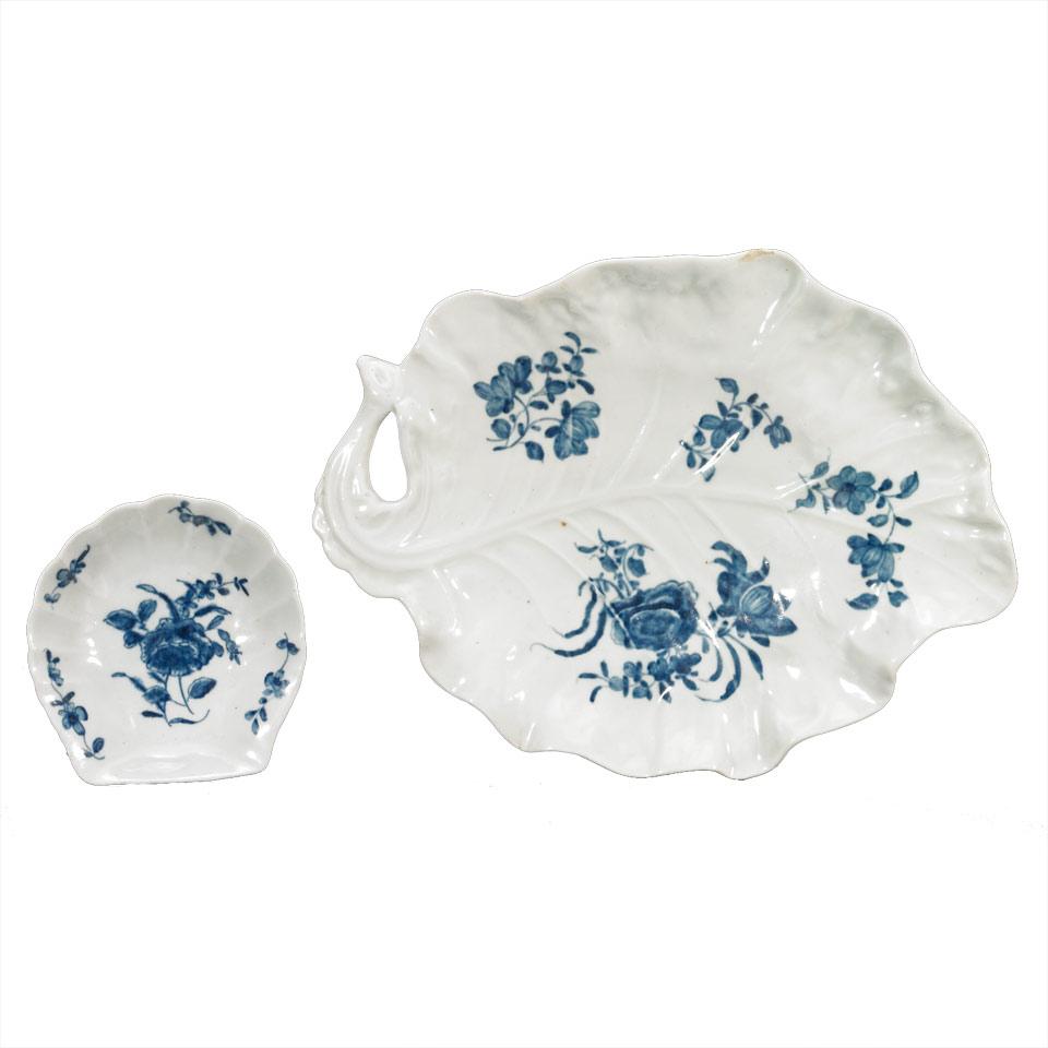 Two Worcester ‘Floral Sprays’ Dishes, c.1758-70