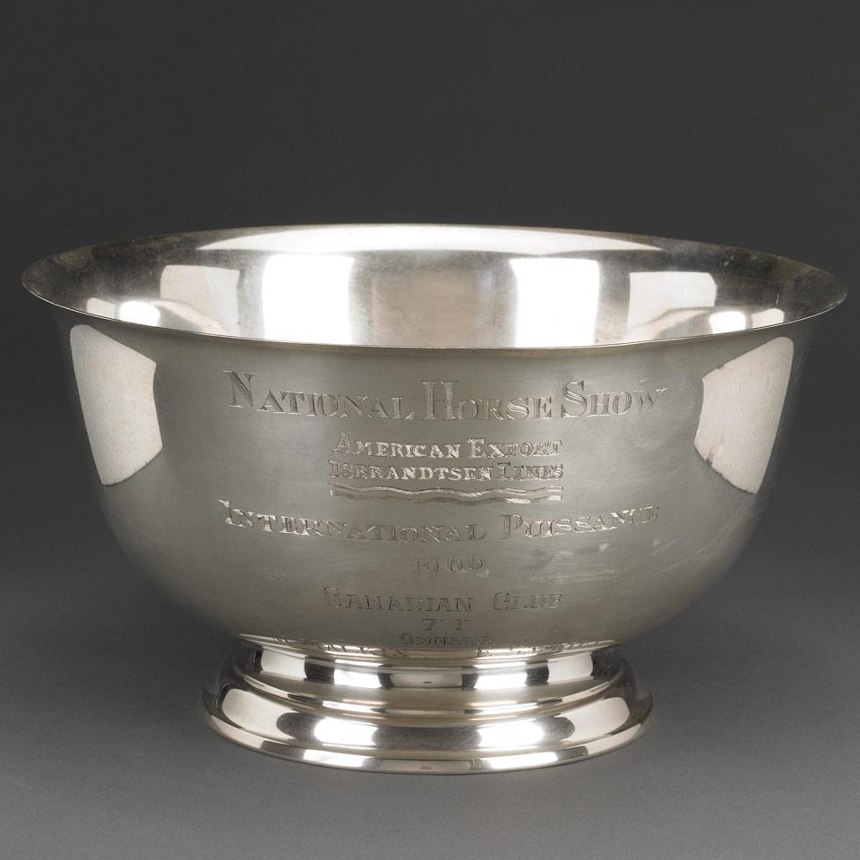 American Silver National Horse Show Trophy, Gorham Corp., Providence, R.I., 1966