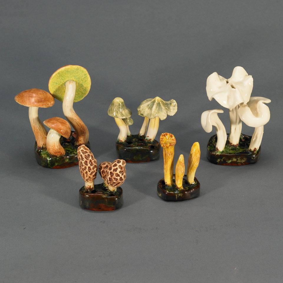 Five Lorenzen Pottery Mycological Groups, 20th century