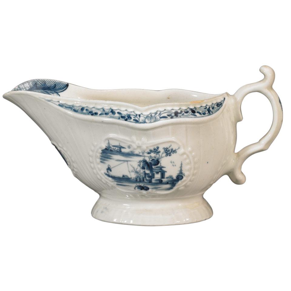 Worcester ‘Little Fisherman’ Sauce Boat, c.1758-65