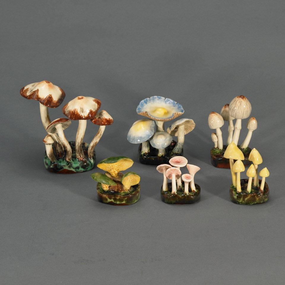 Six Lorenzen Pottery Mycological Groups, 20th century