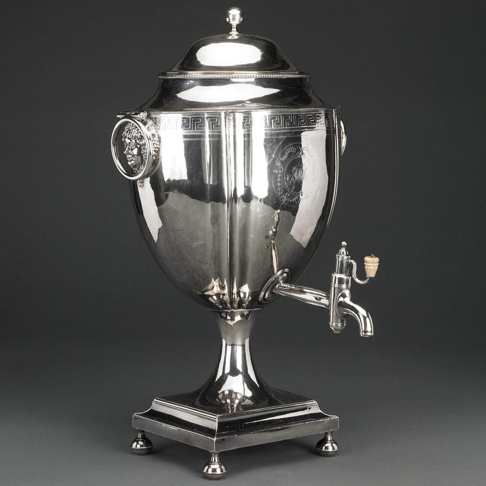 Sheffield Plated Tea Urn, c.1800