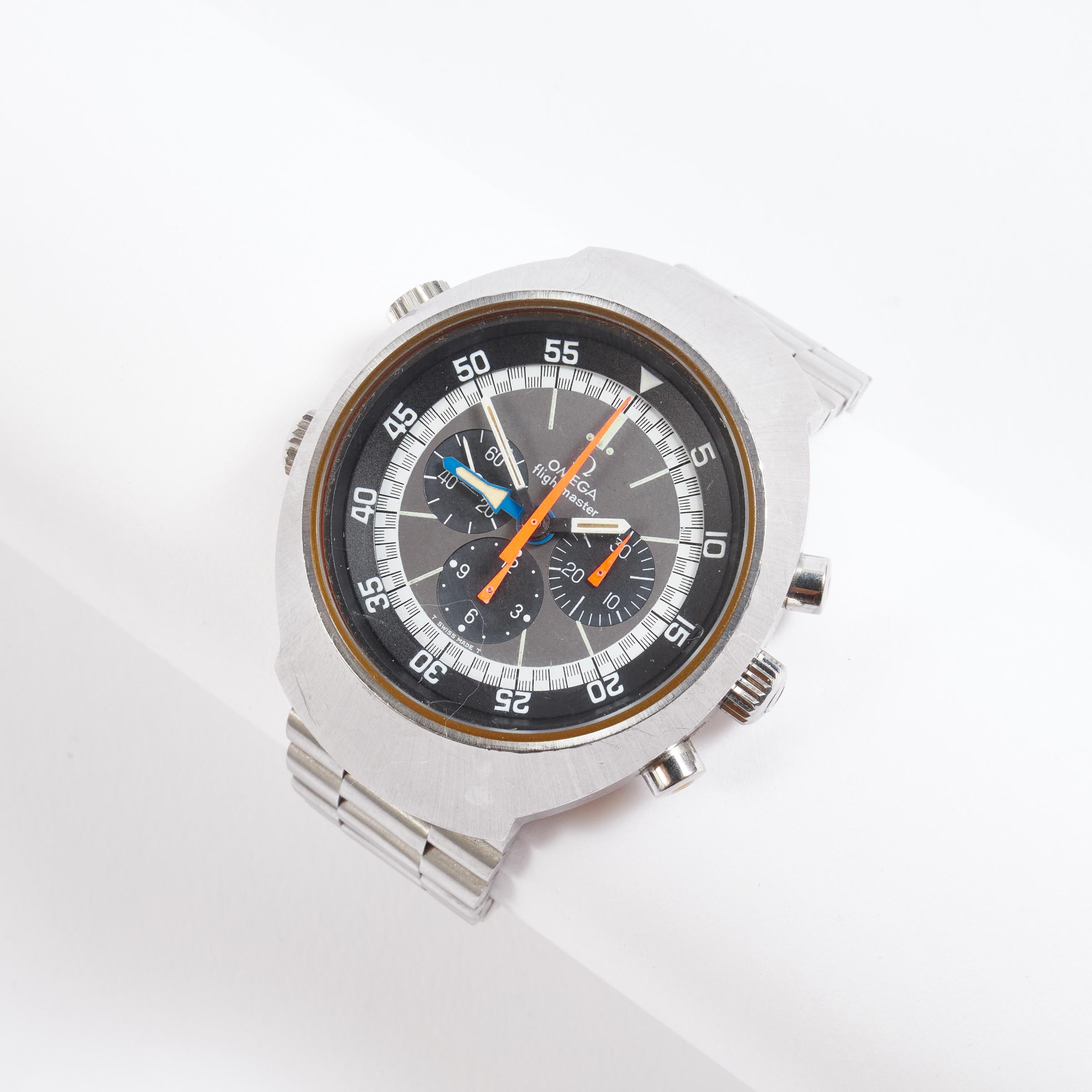 Omega FlightMaster Wristwatch With Chronograph And Second Time Zone