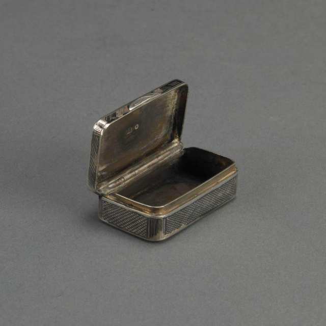 Russian Nielloed Silver Snuff Box, late 19th century
