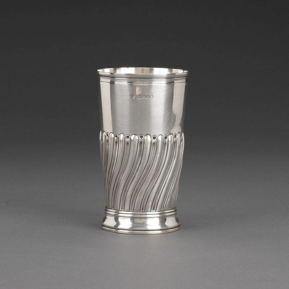 Victorian Silver Beaker Vase, Walter & John Barnard, London, 1887