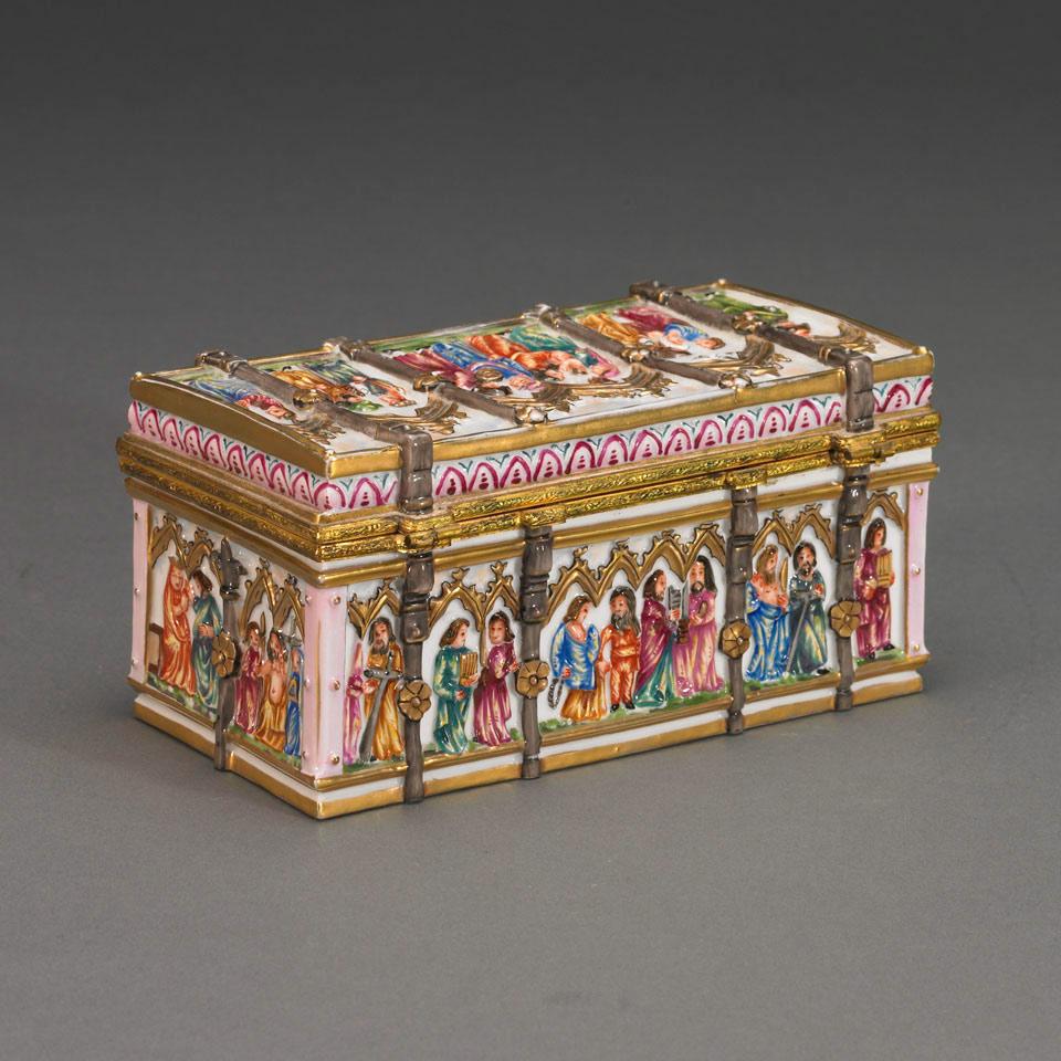 Gilt Brass Mounted ‘Naples’ Casket, early 20th century