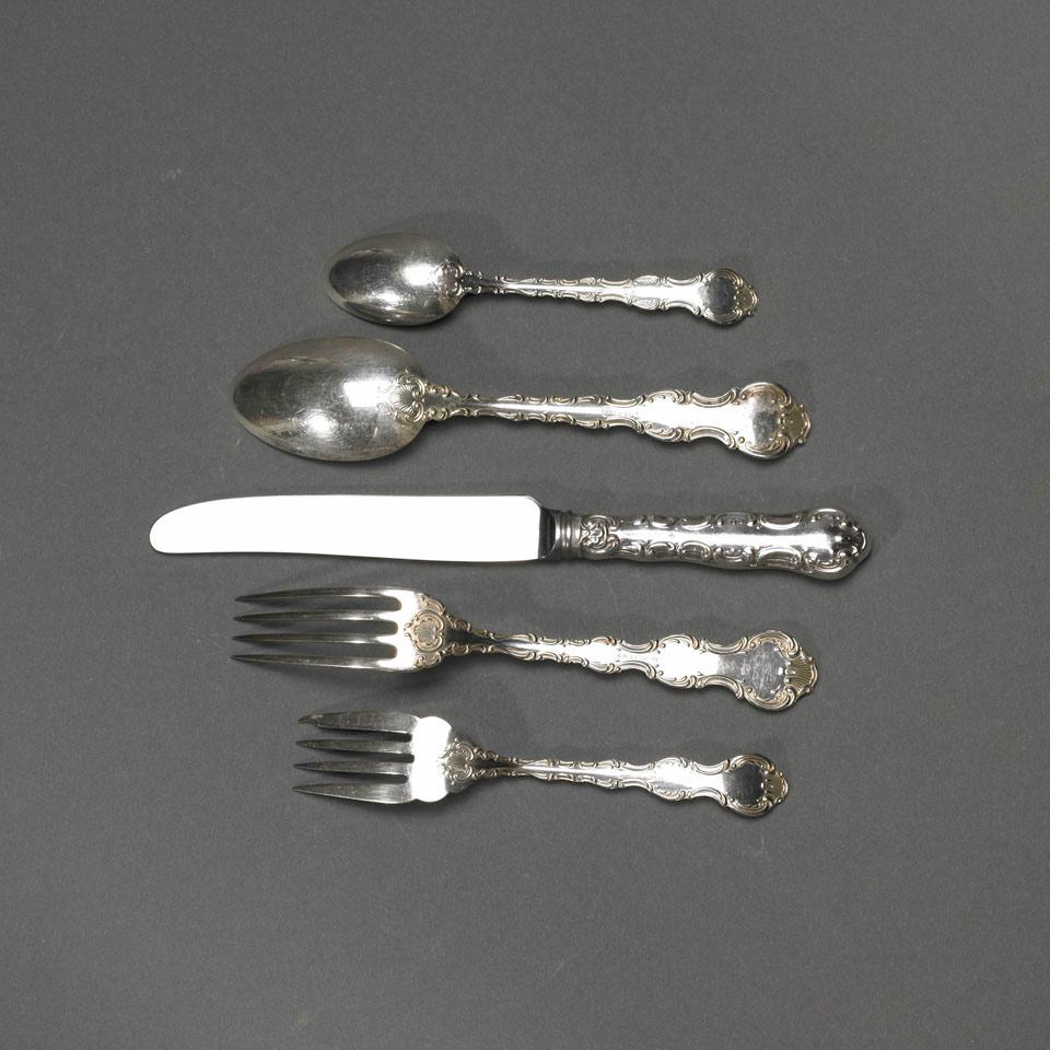 Canadian Silver Louis XV Pattern Flatware, Henry Birks & Sons, Montreal, Que., 20th century