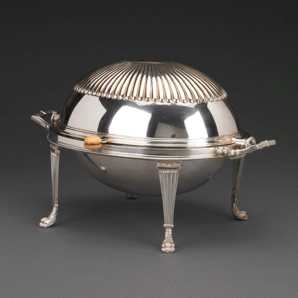Silver Plated Oval Breakfast Dish, c.1900