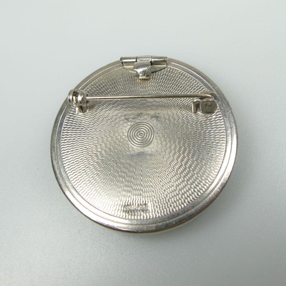 Silver Circular Brooch/Pendant