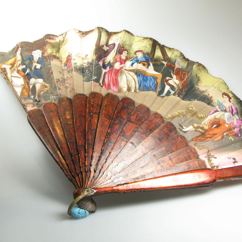 3 Hand-Painted Ornamental Fans