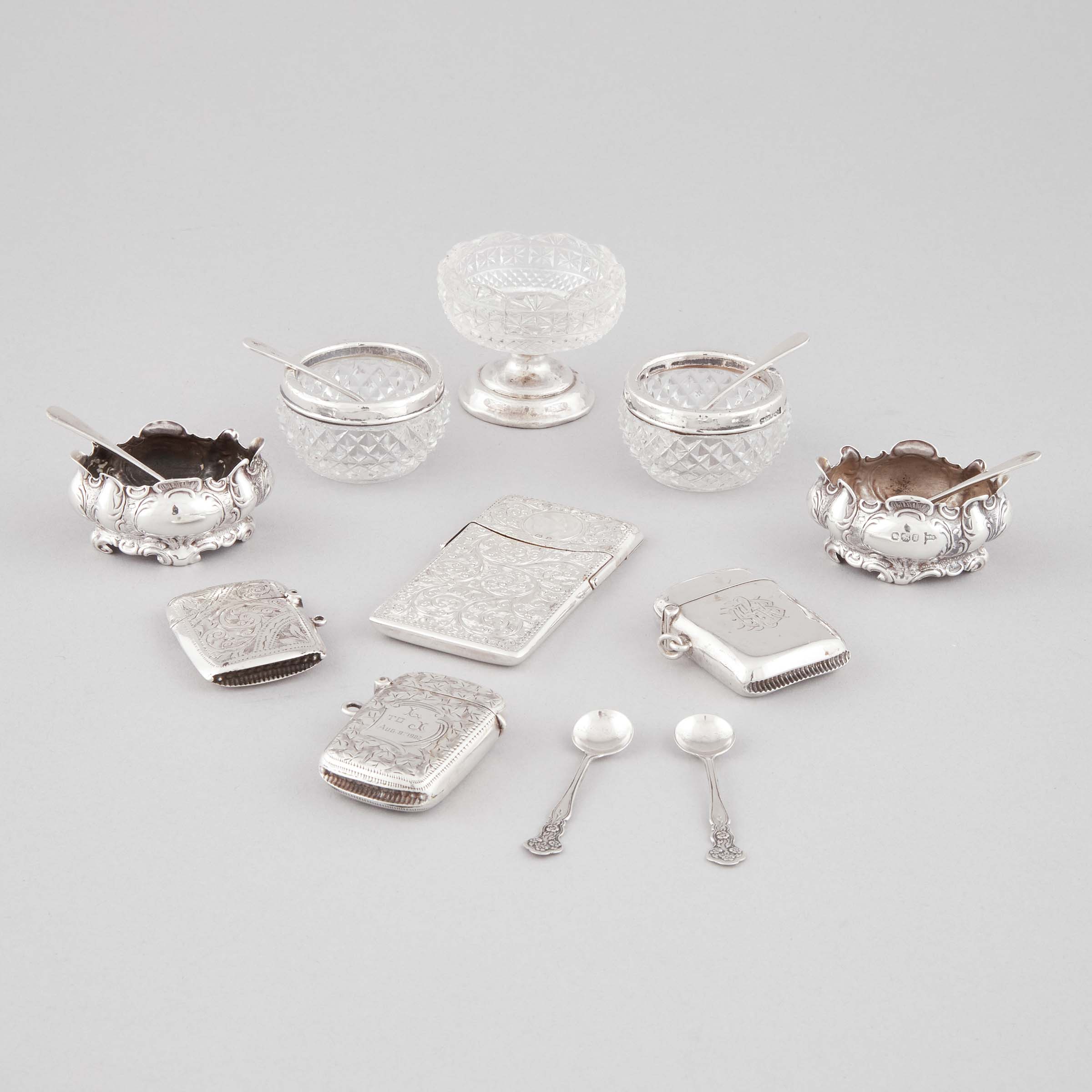 Group of Mainly Victorian and Edwardian Silver, late 19th/20th century