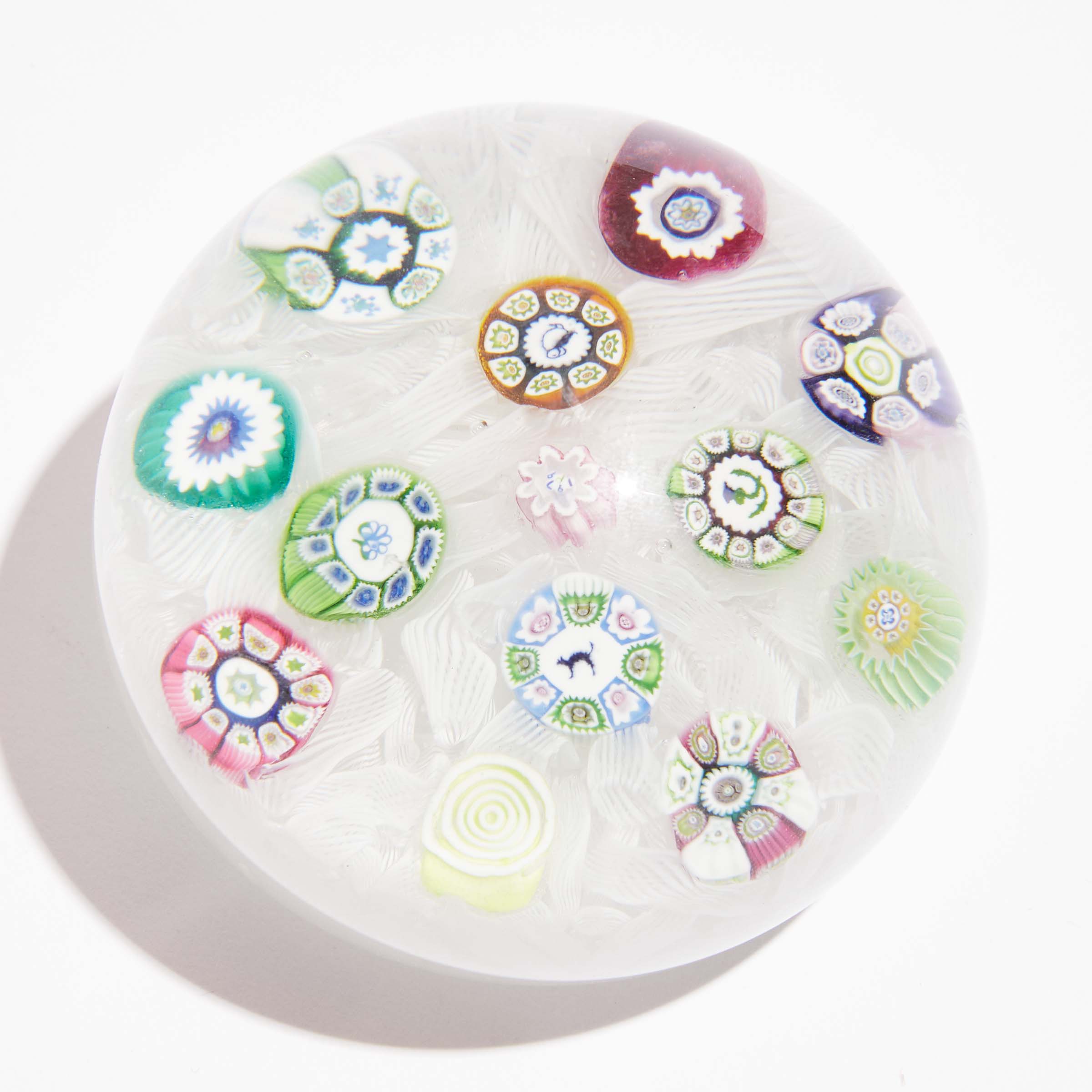 Perthshire Spaced Millefiori Glass Paperweight, 1979