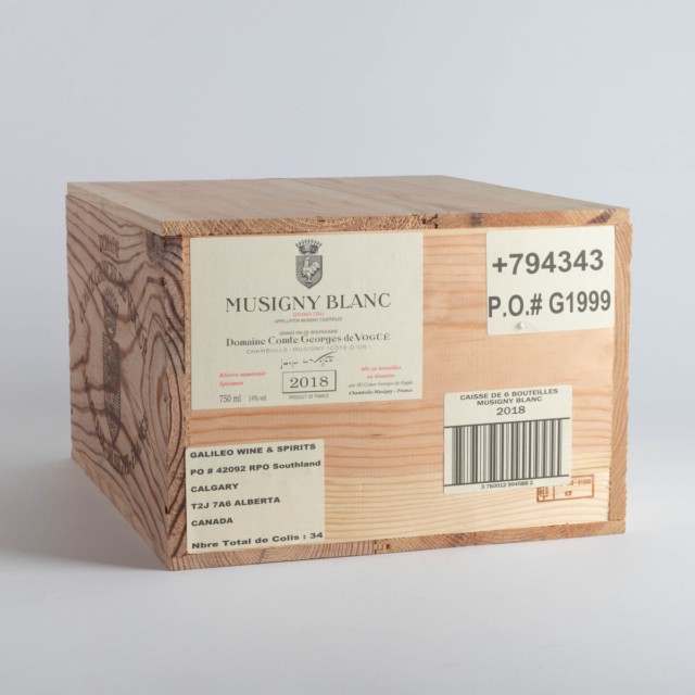 Domaine Comte Georges de Vogüé Musigny Blanc 2018 (6, OWC)
