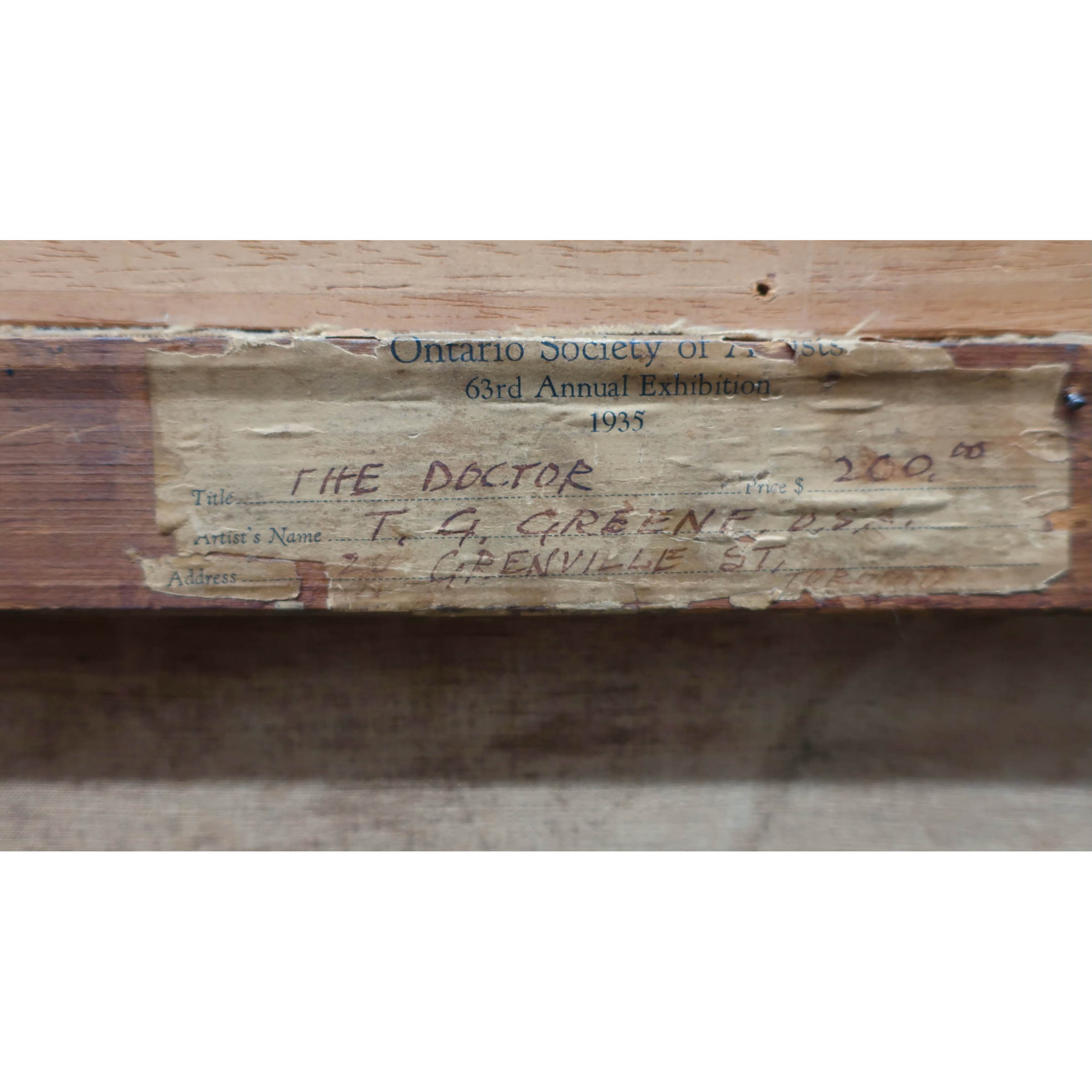 THOMAS GARLAND GREENE (CANADIAN, 1875-1955)   