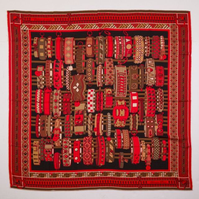 Hermès ‘Colliers de Chiens’ Cashmere And Silk Scarf