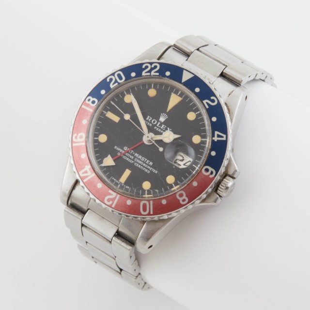 Rolex Oyster Perpetual ‘Pepsi’ GMT-Master Wristwatch With Date And Second Time Zone