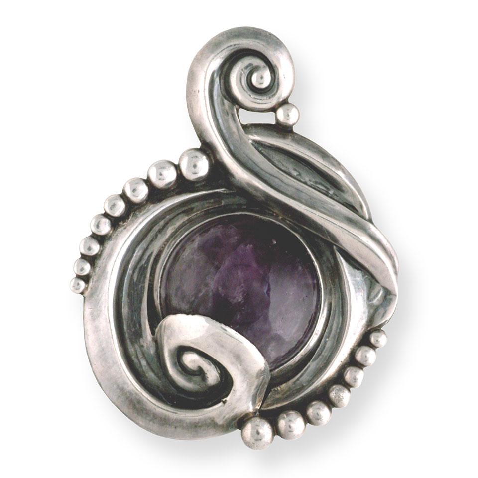 Mexican Sterling Silver Brooch 