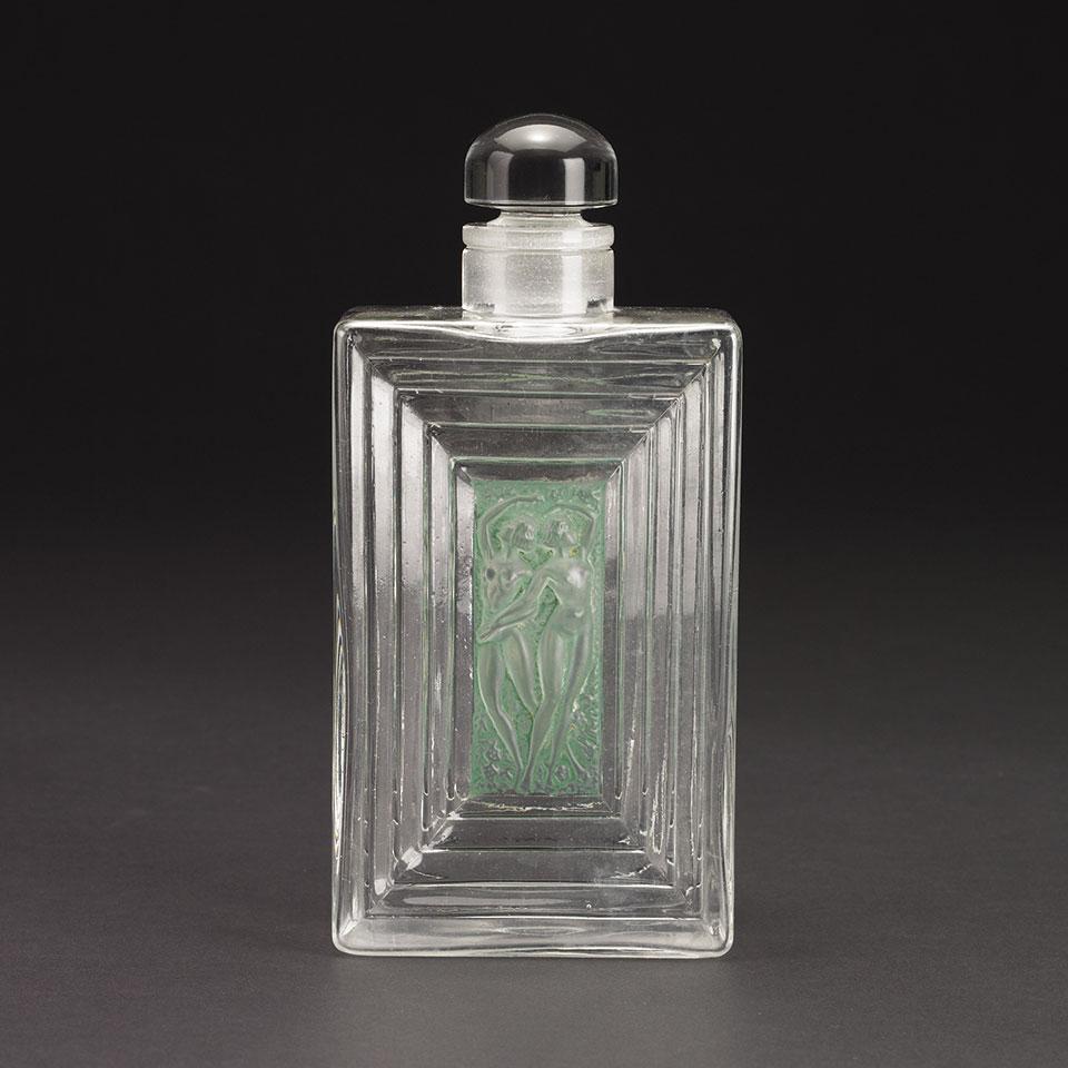 ‘Duncan’, Lalique Glass Toilet Water Bottle, 1930’s