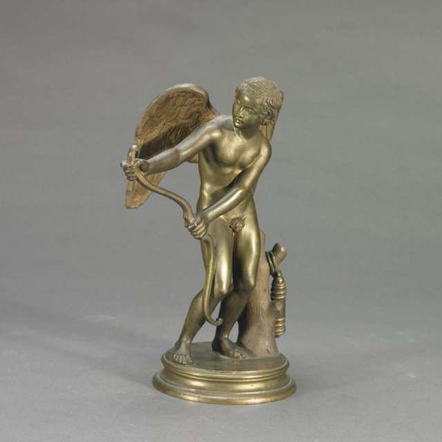 Patinated and Gilt Bronze Figure of Cupid, c.1910