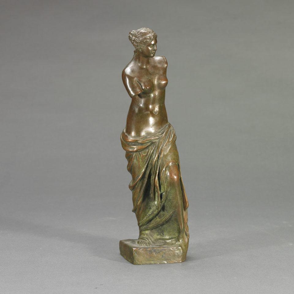 Patinated Bronze Model of the Venus de Milo, early 20th century