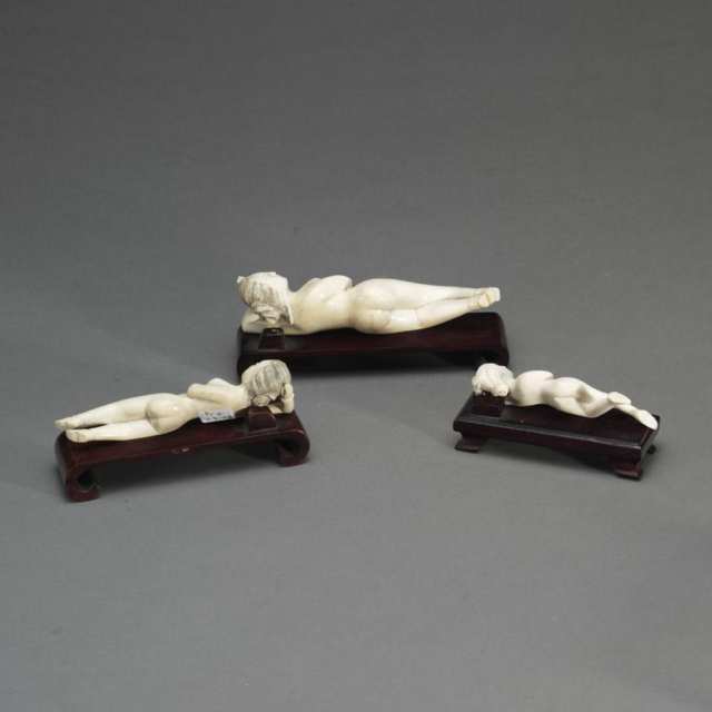 Three Ivory Carved Doctor’s Models