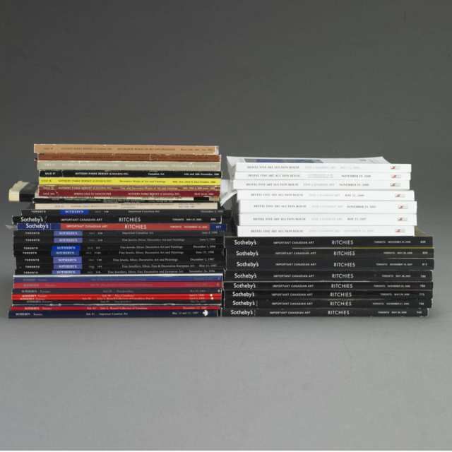 Sotheby’s Toronto, Canadian and Decorative Art Catalogues, 1968-2008, Thirty-Nine Volumes